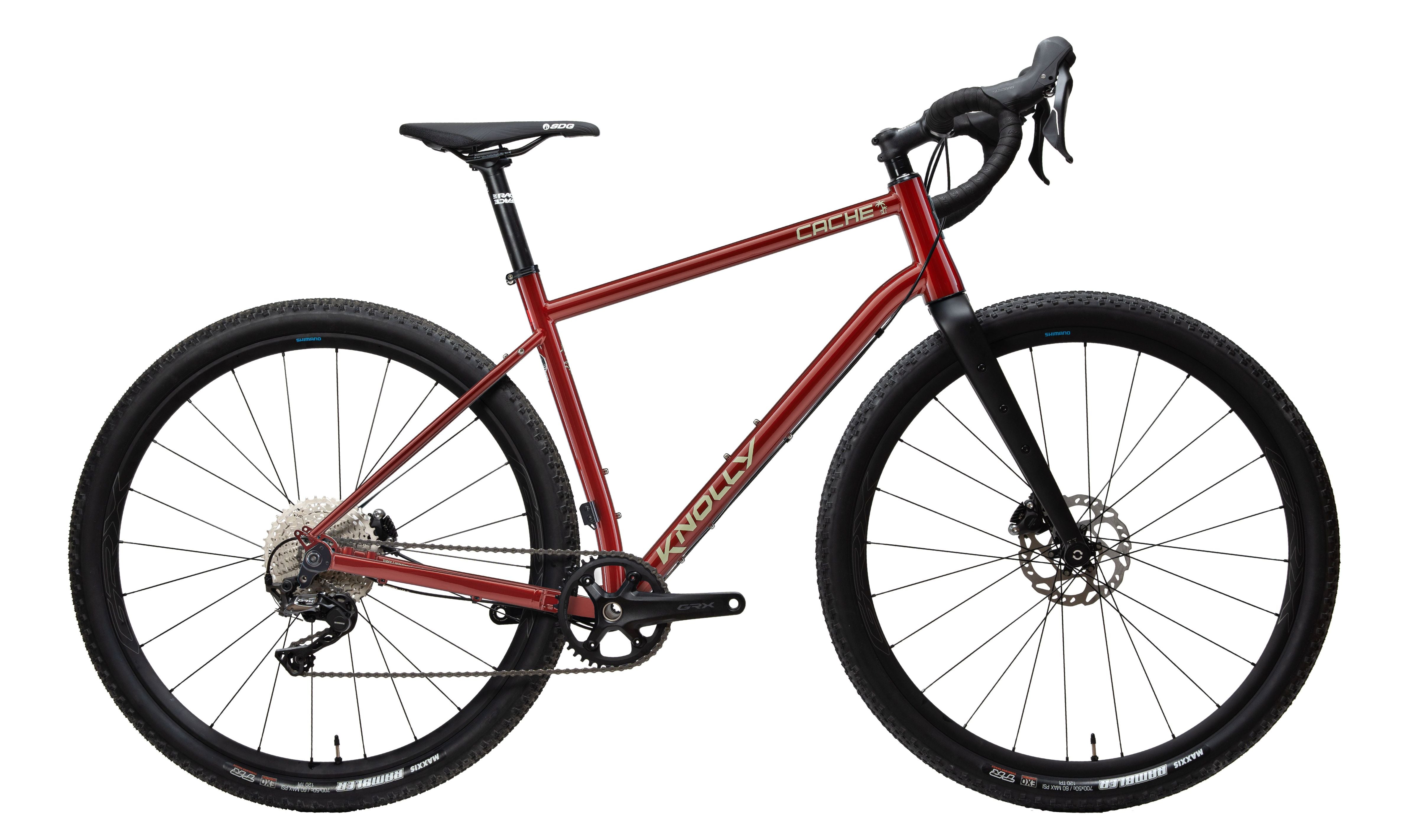 Knolly Cache Steel Gravel Bike Plum Red