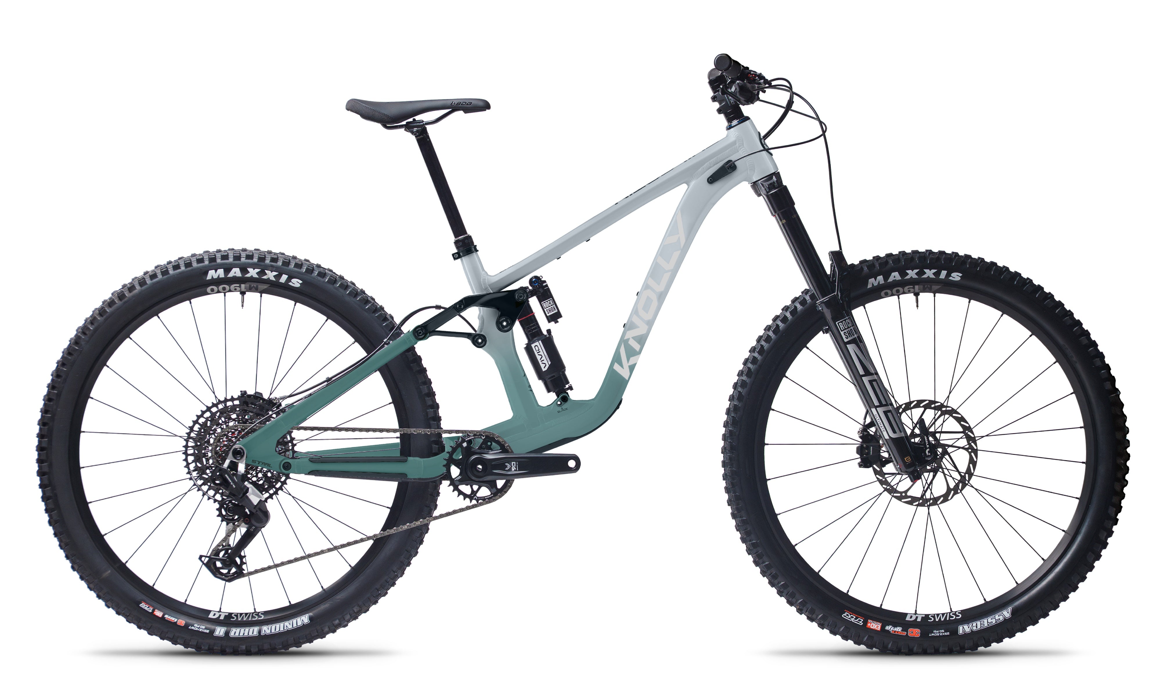 Knolly Chilcotin 170 Canadian Enduro Mountain Bike Gulf Island Green Fade Eagle 90 Transmission
