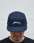 5 Panel Lightning Hat Navy