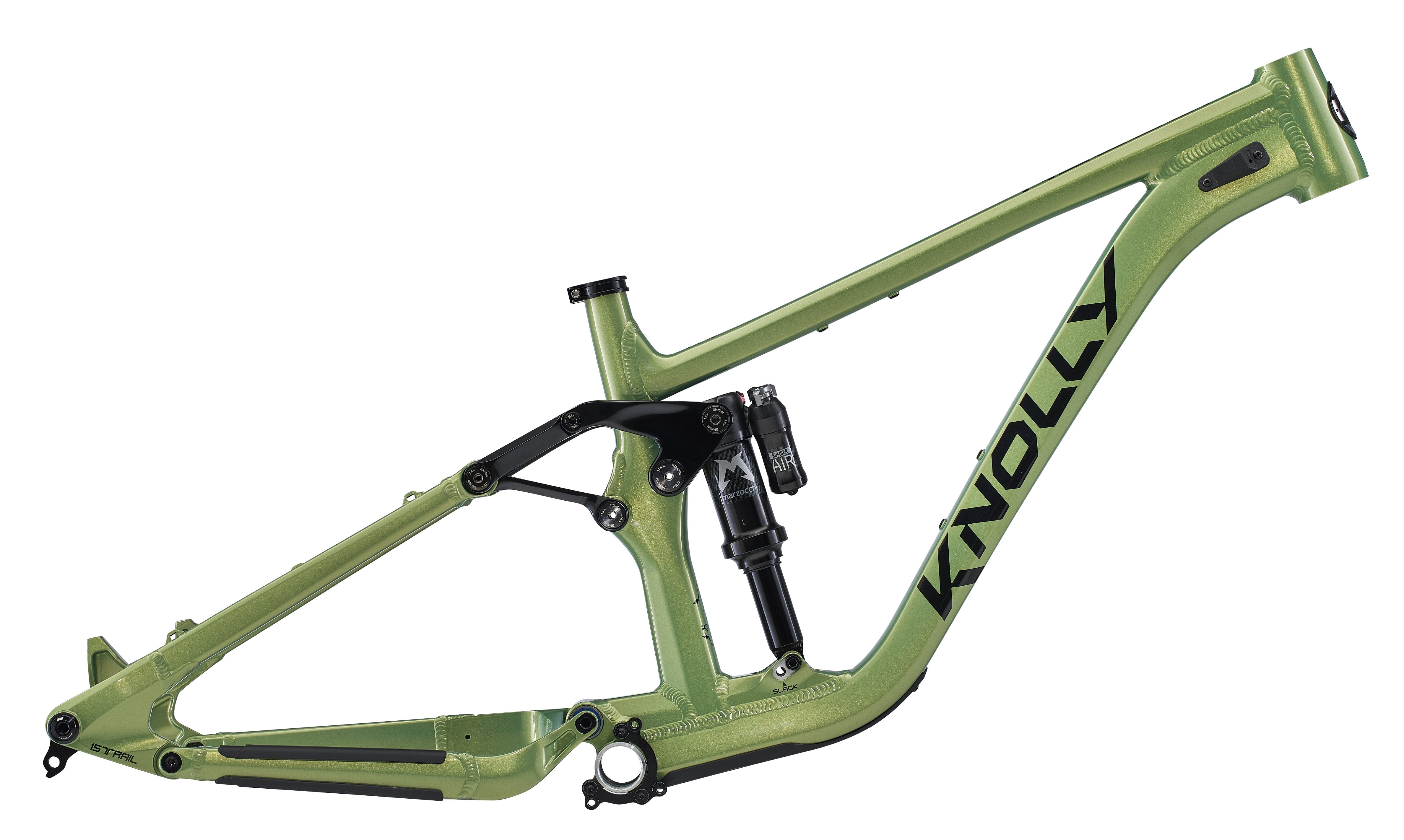 Knolly Warden Canadian Enduro/Freeride Mountain Bike Green Frame Marzocchi Air