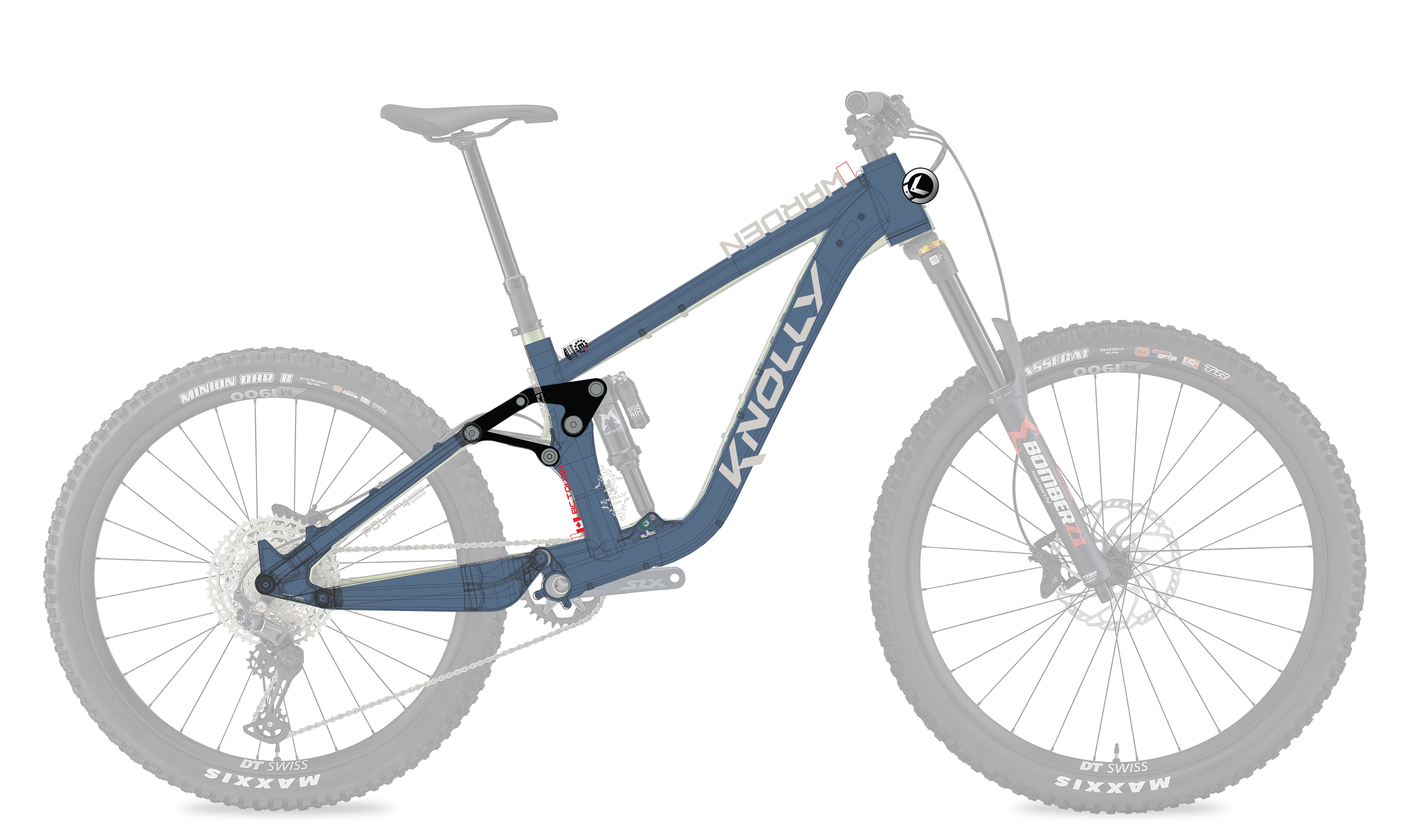 Knolly Warden Canadian Enduro/Freeride Mountain Bike Slate Blue PREORDER