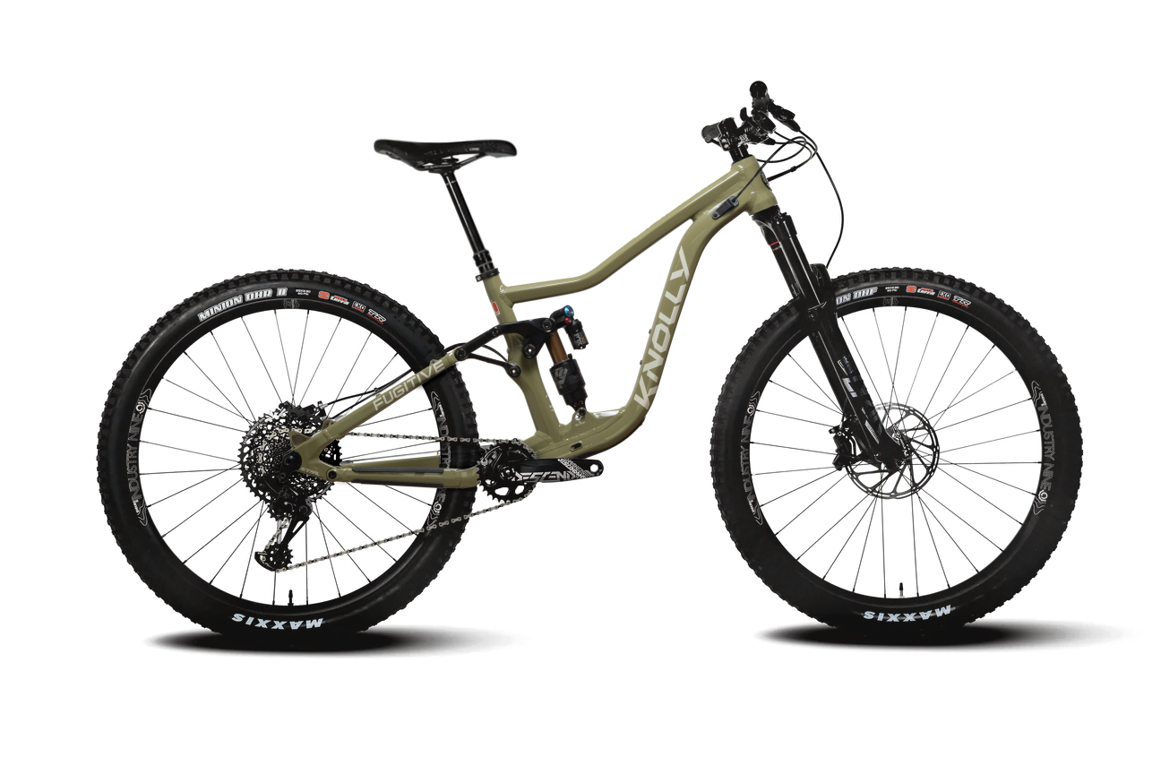 Knolly Fugitive 138 29er Canadian Trail Bike in Moss Green