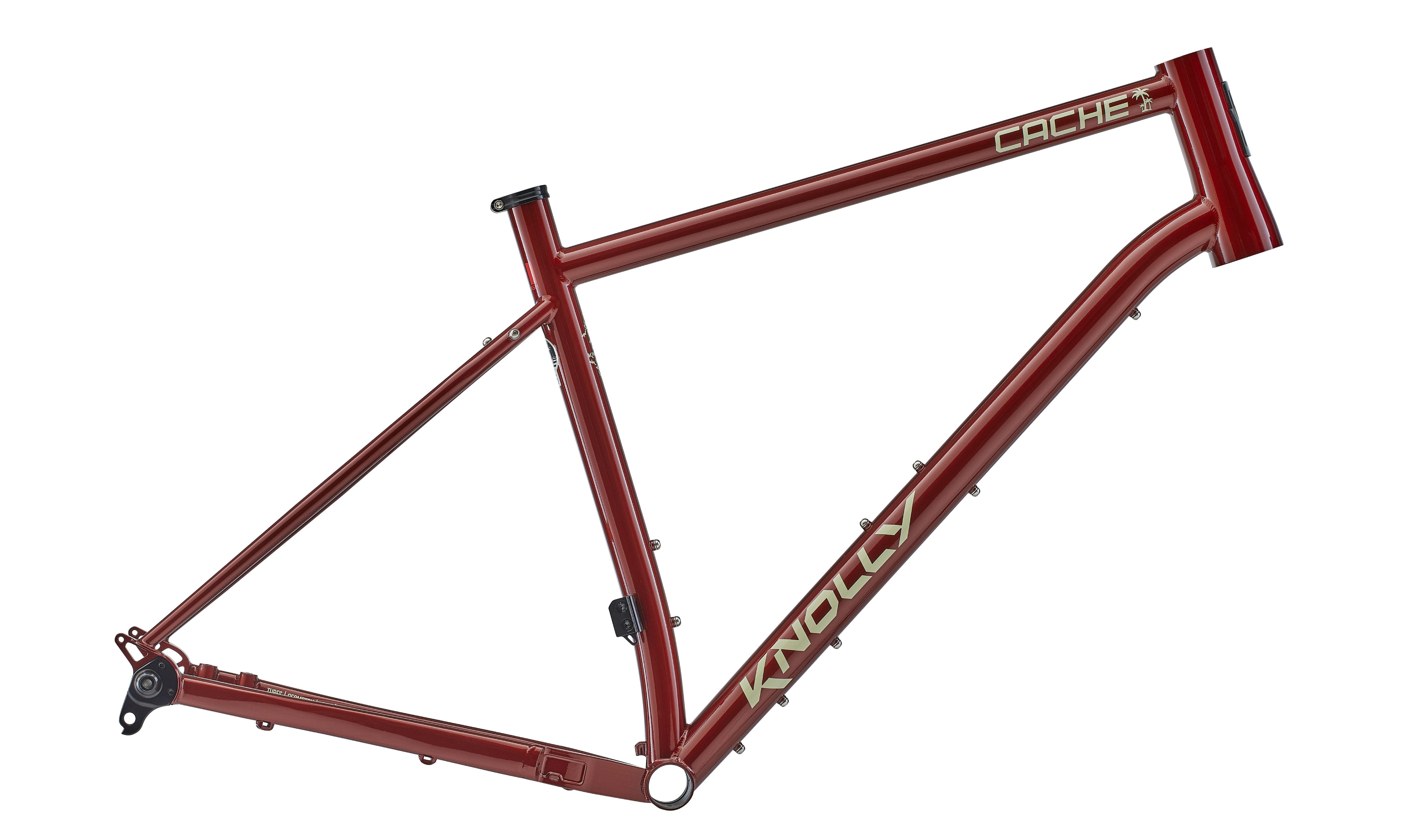 Knolly Cache Steel Plum Red Gravel Bike Frame