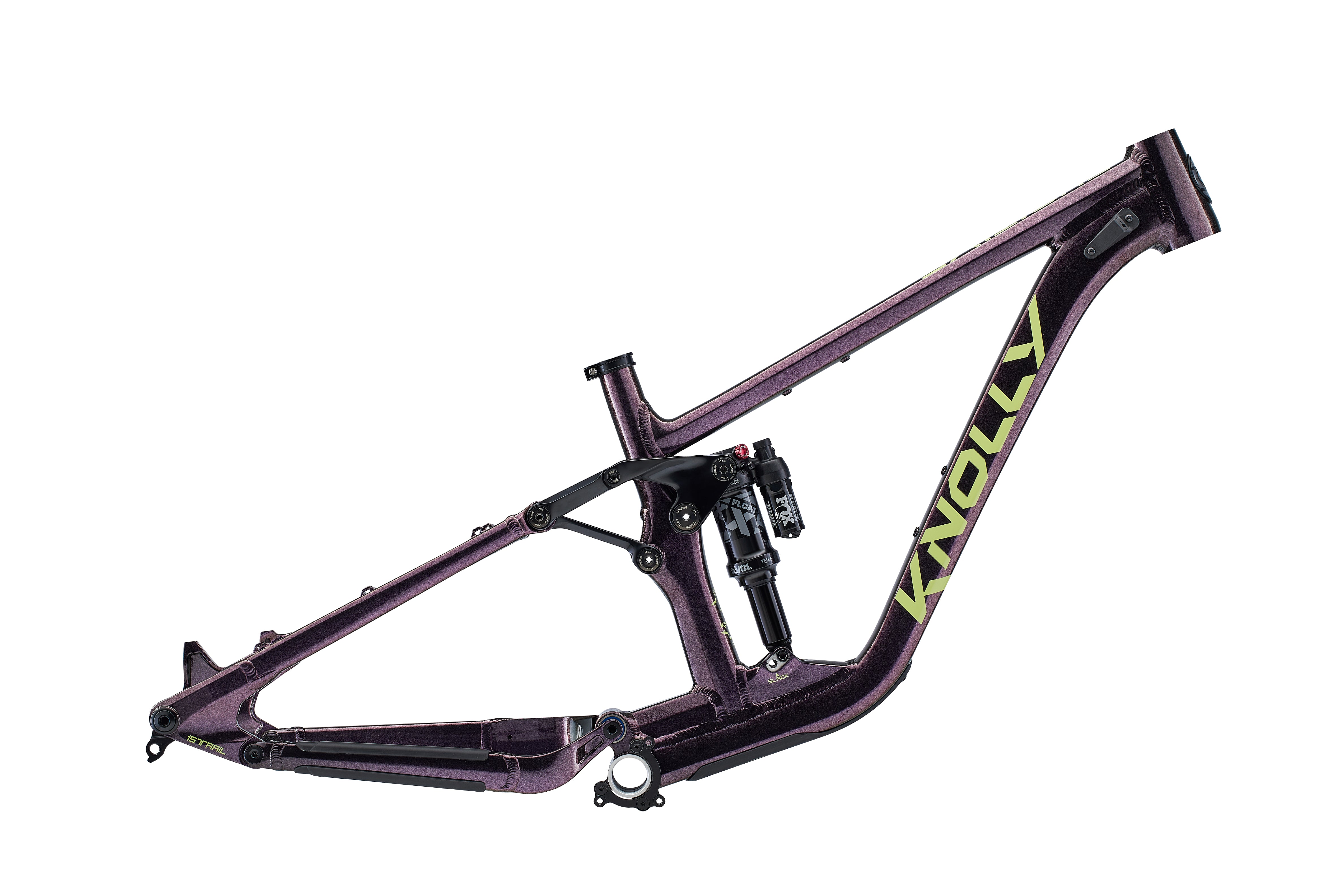 Knolly Fugitive 140 Canadian Trail Mountain Bike Chameleon Purple Frame Fox Float X Performance