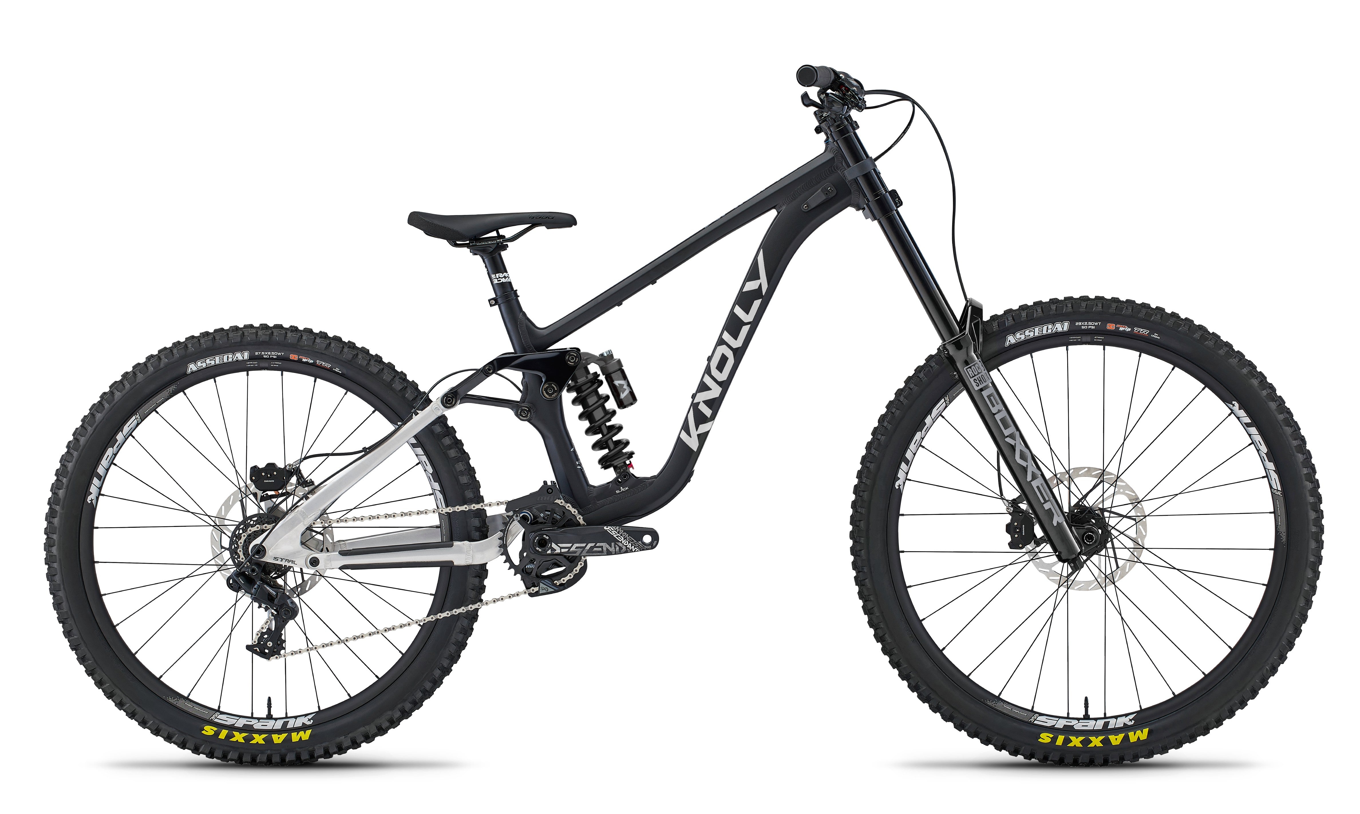 Knolly Delirium Canadian Freeride Mountain Bike Anodized Black Raw GXDH