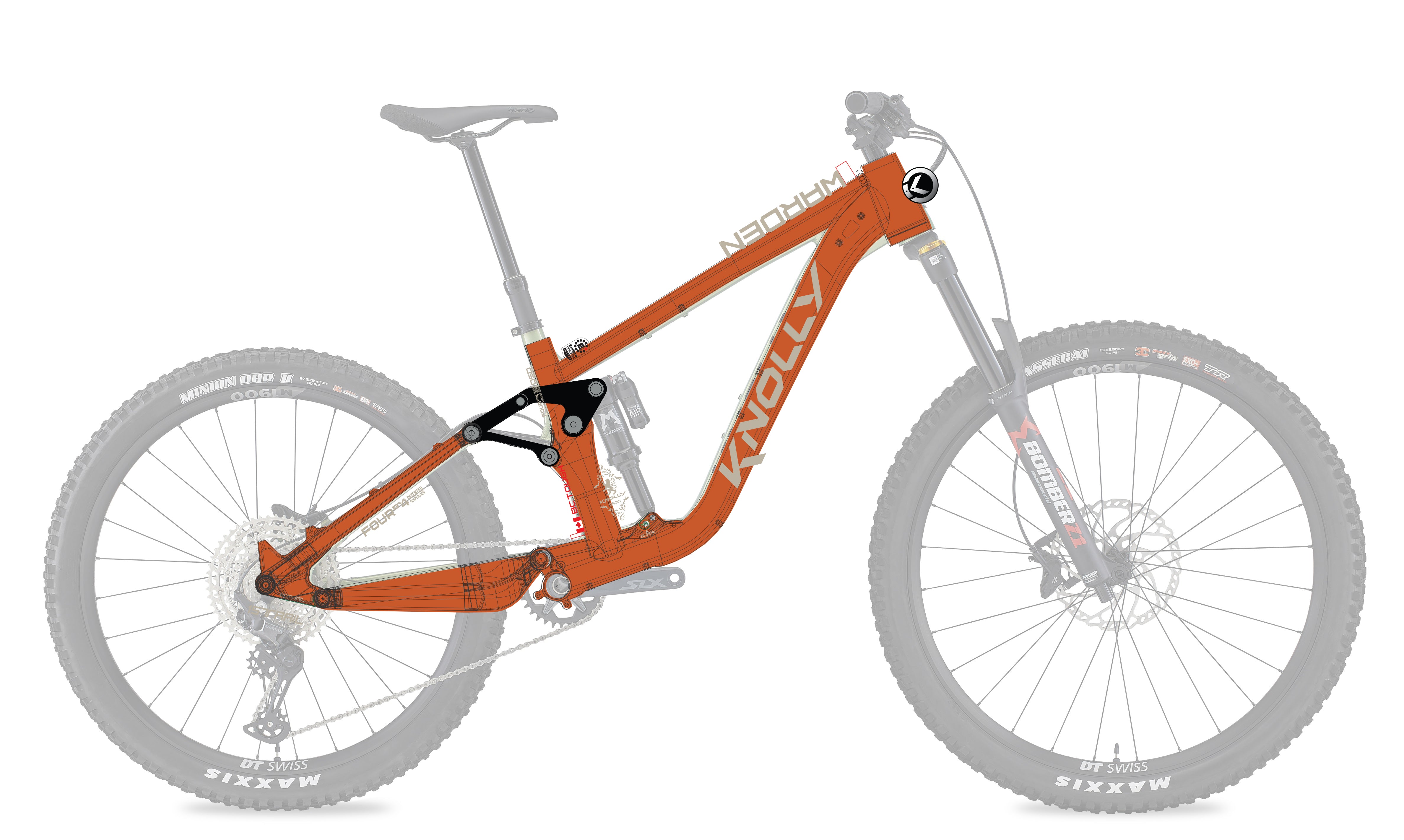 Knolly Warden Canadian Enduro/Freeride Mountain Bike M2 Orange PREORDER